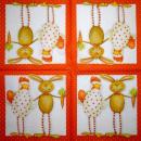 184 Rabbits:  unnatürlich - 3-ply - 35x35 cm